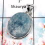 Aquamarine Druzy-R ISP520-Glorious Aquamarine Druzy Handmade Wholesale Pendant 925 Sterling Silver