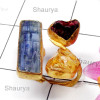 Kynite E - RGP998-Precious Gemstone Gold Plated Ring