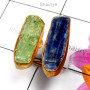 Kynite Rough A - RGP999-Rough Gemstone Silver Gold Plated Ring