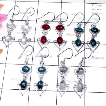 5 Pcs. Multi Cab Gemstone A - SBP998-Fantastic Bejal Earring with Natural Gemstone