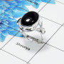 Black Onyx Gemstone Designer Ring SDR443-B- 925 Sterling Silver With Black Onyx Gemstone Wholesale Rings