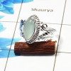 Aqua Chalcedony Gemstone Designer Ring SDR444-D- 925 Sterling Silver With Aqua Chalcedony Gemstone Wholesale Rings