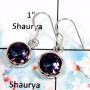 Mystic Quartz-I SPE763-Dazzling Multi Color Cut Dangle Earrings 925 Sterling Silver