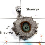 Amethyst Stalactite - A SPS881 - Indian Factory Made 925 Sterling Silver Prong Setting Pendant