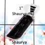 Black Tourmaline-B SPS883-Indian Company Handmade Rough Gemstone Pendants 925 Sterling Silver