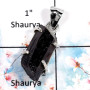 Black Tourmaline-H SPS883-Attractive Rough Gemstone Prong Setting Pendant 925 Sterling Silver