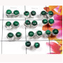 10 Pcs. Crysocola D - SVP995-Sterling Silver Precious Gemstone Stud Earring