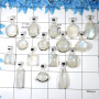 100 Gram Assorted Rainbow Moonstone - W2H974-Assorted Natural Rainbow Moonstone 925 Sterling Silver Wholesale Pendant Lot 13 to