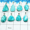 100 Grams Larimar Pendants E - WBP100CHR - Assorted 925 Silver Pendants
