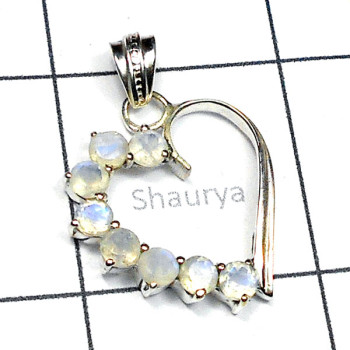 Rainbow F - CSP990-Beautiful Casting dedign Heart Pendant