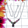 Tourmaline A - TRN995-Tourmaline with 925 Sterling Silver Designer Necklace