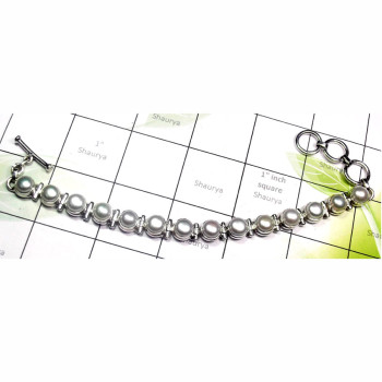 Pearl cab A - SPB976-Beautiful Pearl Made in 925 Exclusive Silver Elegant Brac