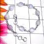8 inch Rainbow C - SBB943-Cab Rainbow 925 Sterling Silver Bejal Bracelet