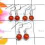 3 Pair Carnelian Cab A - SVP910-Cab Carnelian Made in 925 Silver 3 Pair Earring Wholesale