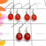 3 Pair Carnelian Cab D - SVP910-Cab Carnelian Made in 925 Silver 3 Pair Earring Wholesale