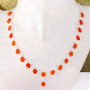 18 inch Carnelian Cab B - SCN999-Superior 925 Silver 18 inch Semiprecious Gemstone Handmad