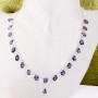 18 inch Amethyst cut D - SCN999-Superior 925 Silver 18 inch Semiprecious Gemstone Handmad