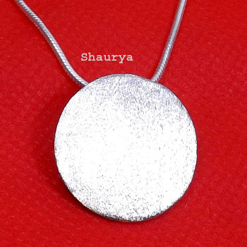 Matte Finish Silver Pendant C - SD758-Matte Finish 925 Sterling Silver Elegant Pendant