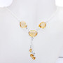 18 inch Citrine O - SCN991-18 inch Fancy Chain Necklace 925 Sterling Silver with Gen