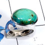 Blue Turquoise B - SCR906-Cab Gemstone 925 Silver Manufacturer Beautiful Casting Ri