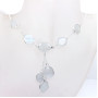18 inch Rainbow Moonstone C - SCN982-Semiprecious Cut Gemstone 925 Sterling Silver 18 inch Bez