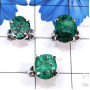3 Pcs Tibet Turquoise E - SVP865-3 Pcs Tibet Turquoise Made in 925 Silver Wholesale Ring L