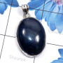 Vivianite D - ISP839-Semiprecious Gemstone 925 Sterling Silver Plain Pendant