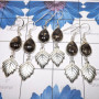 3 Pair Set Turtella Jasper Earring D - SBP933-Turtella Jasper Earring Pendant In 925 Sterling Silver Wh