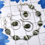3 Pcs Seraphinite Set O - SBP921-Seraphinite Bracelet Earring Pendant Bejal Set 925 Sterli