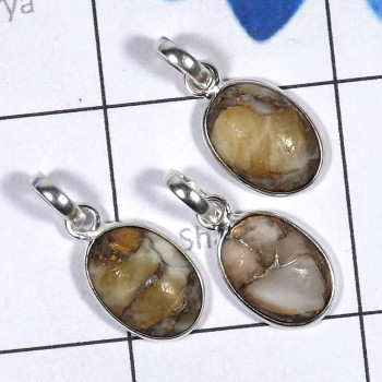 3 Pcs Mohave Calcite Pendant Set A - SBP906-Wholesale Bejal Earring Bracelet Pendant 925 Sterling Sil