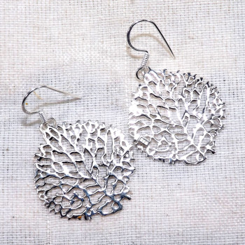 Plain Silver Earring E - PCJ988-Attaractive Small Designed Earrings of 925 Sterling Silve