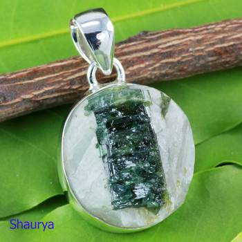 TOURMALINE SPECIMENS GREEN I - TPS994- NATURAL TOURMALINE SPECIMENS GREEN GEMSTONE BEAUTIFUL PE