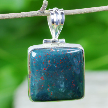 BLOOD AGATE A - BLD996- BLOOD AGATE GEMSTONE LOVELY PENDANTS WITH 925 STERLING S
