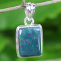 BLOOD AGATE O - BLD995- FANTASTIC BLOOD AGATE GEMSTONE WOMEN PENDANTS MADE IN 92
