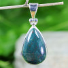 BLOOD AGATE D - BLD993- BLOOD AGATE GEMSTONE TRENDY PENDANTS WITH 925 STERLING S