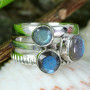 Labradorite D - SDR724- NEW COLLECTION OF LOVELY DESIGNER RINGS WITH MULTI GEMST