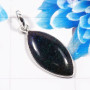 Black Matrix Opal A - BPS955-925 Sterling Silver Beautiful Party Wear Bezel Pendant Fa