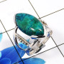 Crysocolla  O - RSS917-Dazzling Designer 925 Sterling Silver Handmade Rings Whol