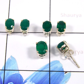 Emerald Cut O - SSE859-Wholesale 3 Pcs Set Gorgeous Stud Earrings 925 Sterling S