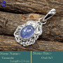 Tanzanite E - SD630-Fabulous Light Weight Handmade Designer Pendants 925 Sterl