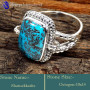 Shattukatite D - SDR642-Indian Company Handmade Designer Rings 925 Sterling Silve