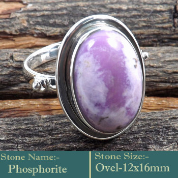 Phosphoderite Cab E - RSS843-925 Silver Cab Gemstones Colourful Wholesale Ring