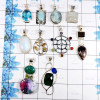 10 Pcs Mix Cab & Cut Gemstone D - BDA949-Magical 10 Pcs Mix Lots Pendant 925 Sterling Silver Cut &