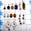 10 Pcs Mix Cab & Cut Stone B - BDA943-Gorgeous 10 Pcs Mix Lots Ring Earrings Pendant 925 Sterli