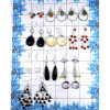 10 Pairs Mix Cab & Cut Stone B - BDA942-10 Pairs Mix Lots Cut & Cab Gemstone Earrings 925 Sterlin
