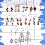10 Pairs Mix Cut & Cab Stone D - BDA938-Elegant 10 Pairs 925 Sterling Silver Earrings Mix Lots Ca