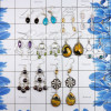 10 Pairs Mix Cab & Cut Gemstone D - BDA937-10 Pairs Cab & Cut Gemstone Mix Lots Earrings 925 Sterlin