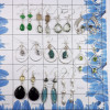 10 Pairs Mix Cab & Cut Gemstone E - BDA931-10 Pairs 925 Silver Earrings Lots Mix Cut & Cab Gemstone
