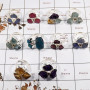 10 Pcs Mix Rough Stone O - SAJ998-10 Pcs Handmade Mix Rough Stone Ring 925 Sterling Silver Wholesale Lots India