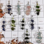 10 Pcs Mix Rough Stone D - SAJ996-Wholesale 10 Pcs Mix Lots Rough Stone Pendant 925 Sterling Silver Handmade India